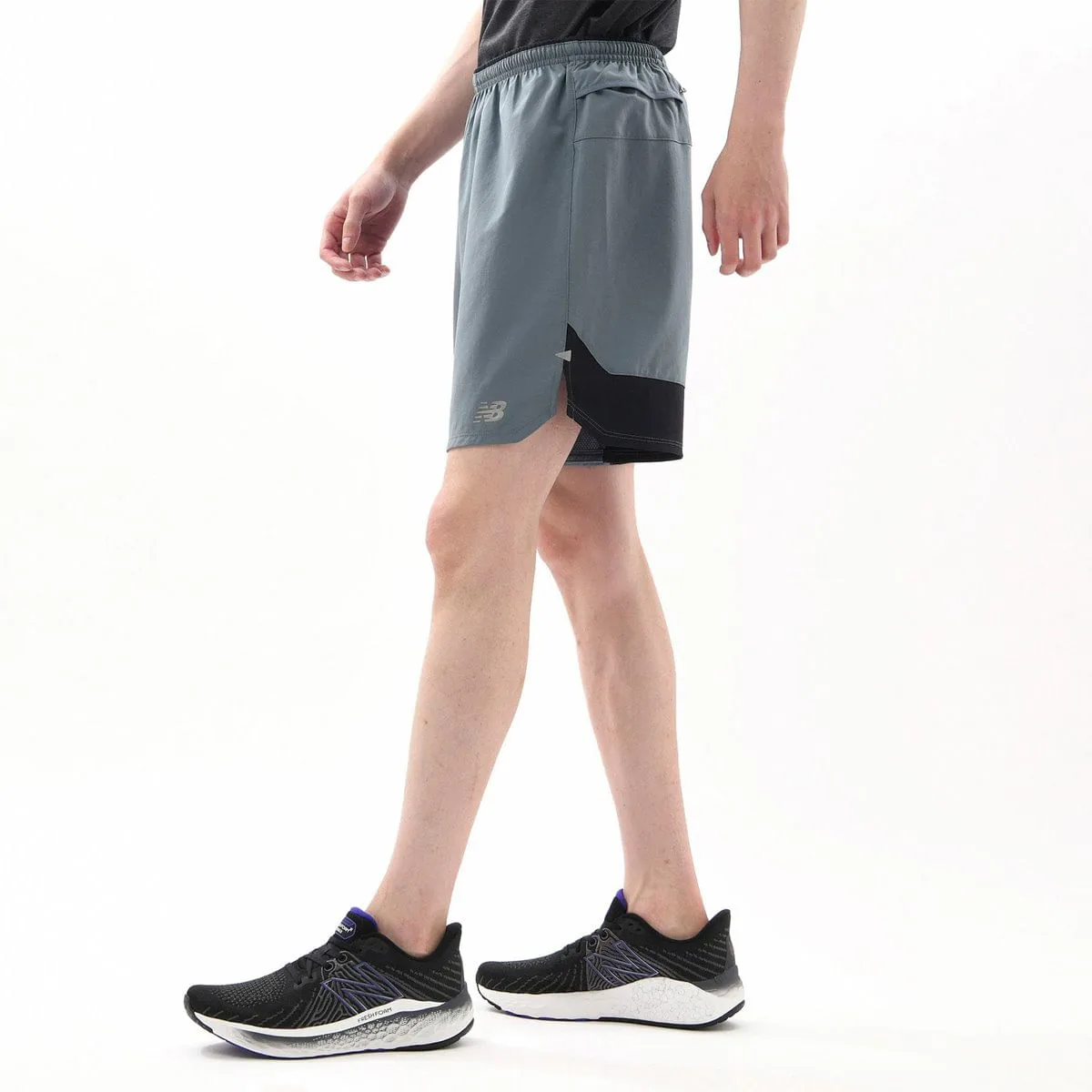 New Balance Impact Run 7 inch hardloopshort met extra storage voor langere runs