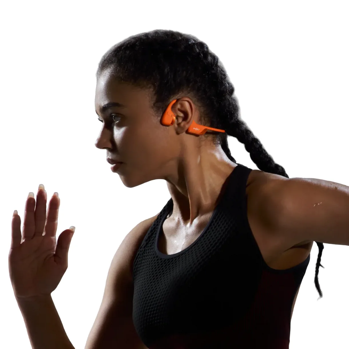 Shokz OpenRun open-ear sporthoofdtelefoon voor veilig hardlopen