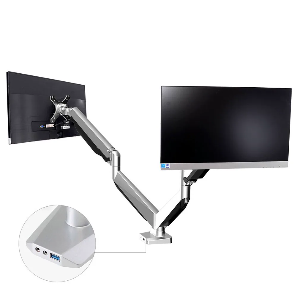 Loctek D7D heavy duty monitor arm stalen constructie